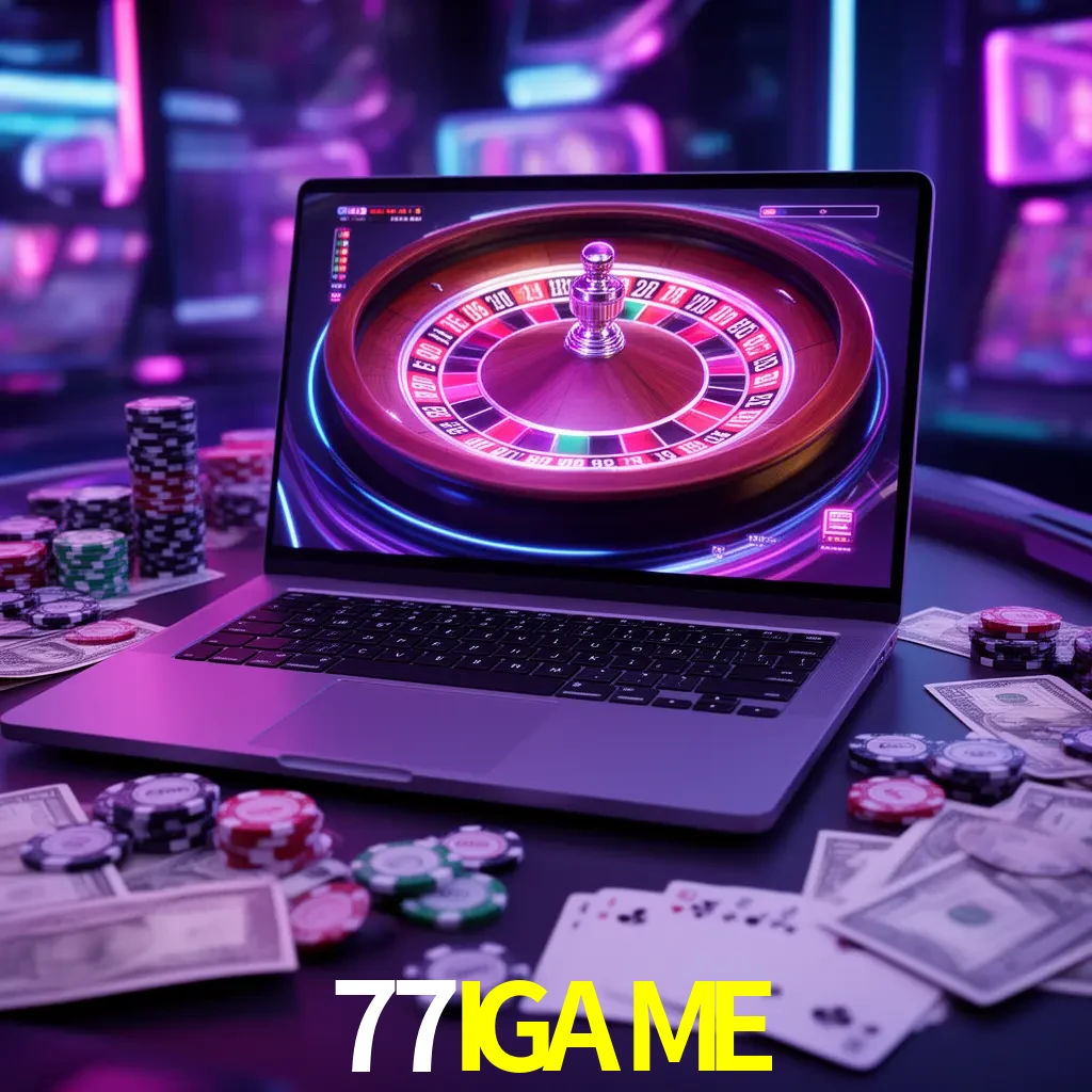 Centro móvil 77IGAME con casino, cajero, bonos, app y acceso de cuenta para México